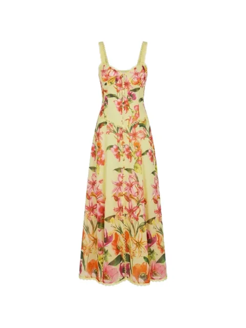 Charo Ruiz Ibiza Solara floral-print midi dress Yellow 265610