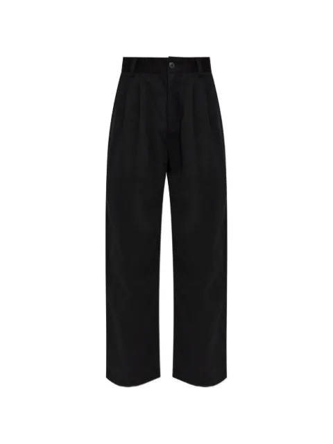AGOLDE pleated straight-leg trousers Black A6691879