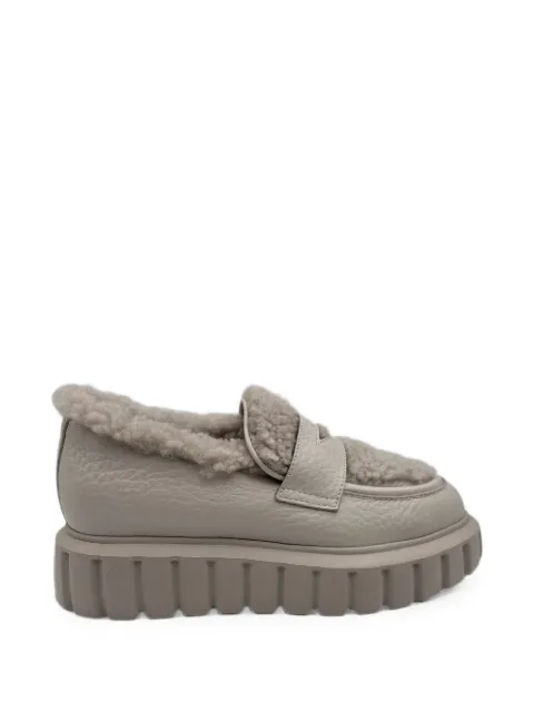 Voile Blanche Grenelle faux-fur loafers Neutrals GRENELLEFURMOC