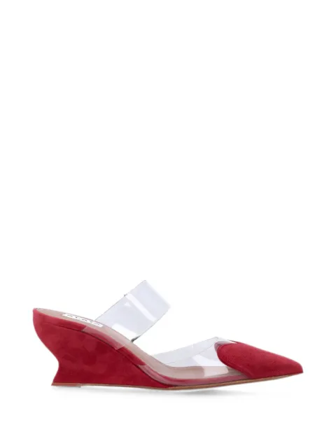 Alaïa Le Cœur wedge pumps Red AA3M3013CK318