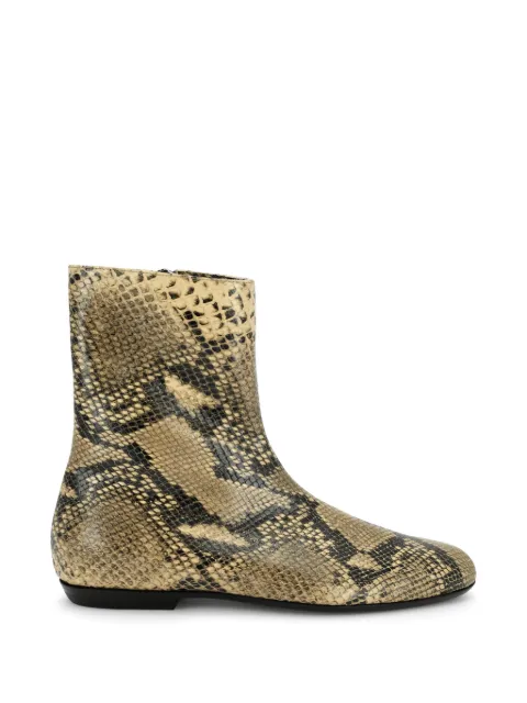 DRIES VAN NOTEN leather sock boots Neutrals 2620217160397