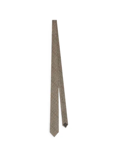 DRIES VAN NOTEN wool tie Grey 2620116004303