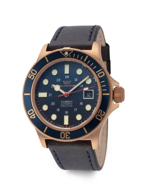 Glycine Combat Sub Bronze 42mm watch Blue GL0374