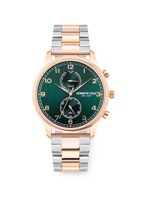 KENNETH COLE round-face 42mm watch Green KC50913002A