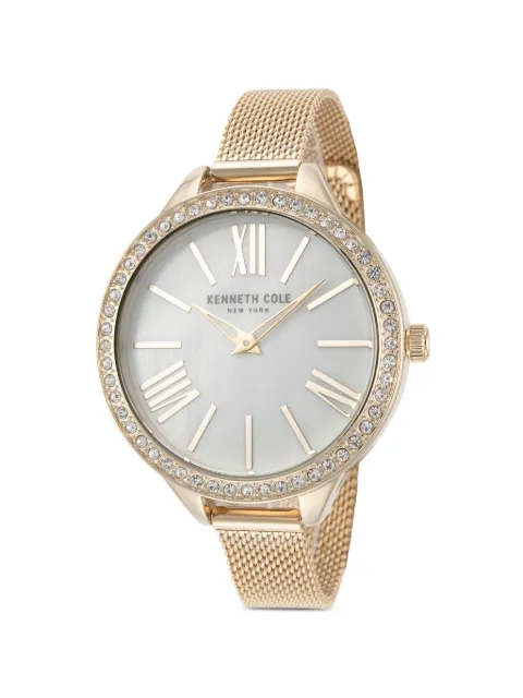 KENNETH COLE crystal-embellished 40mm watch Silver KC50939004