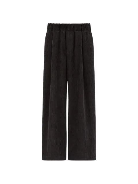 Société Anonyme wide-leg corduroy pleated trousers Brown GATSBYSA18U99CNPY88