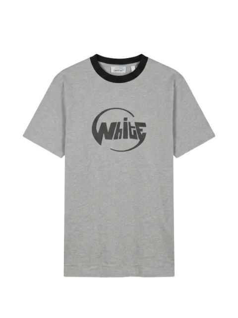 Off-White graphic-print ringer T-shirt Grey 44OWOS26T084030