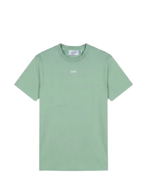 Off-White logo-print short-sleeve T-shirt Green 44OWOS26T002333