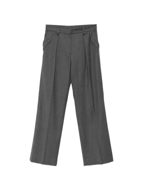 Antonelli Salice pleated wide-leg trousers Grey R8377875B