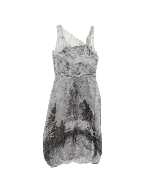 Marni Pre-Owned 2004 printed midi dress Grey CSVM9393