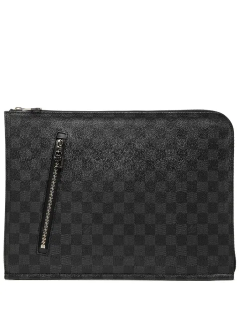 Louis Vuitton Pre-Owned 2013 Damier Graphite Poche Documents Portfolio clutch bag Black QO10USAQODYNQWPE
