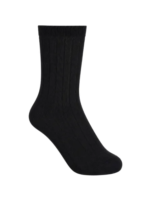 La-Rose ribbed-knit socks Black 1SOCKS