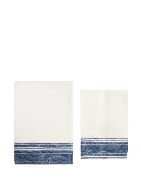 ETRO HOME Paisley-print cotton towels White UKFB0001AV934