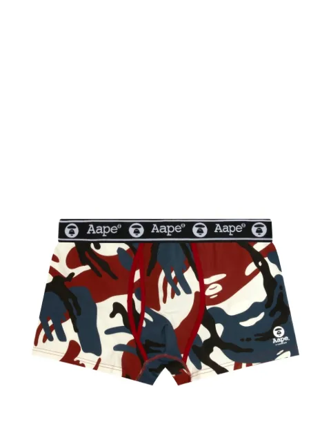 AAPE BY *A BATHING APE® Moonface camo-pattern boxers Red AAPUWM5240XCQ