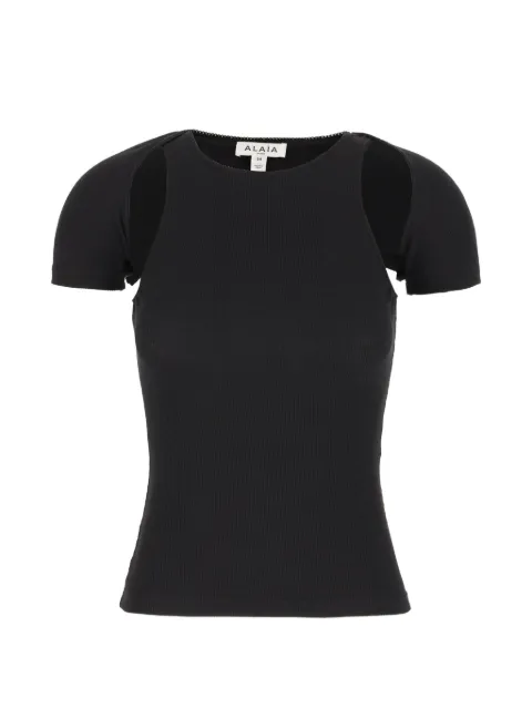 Alaïa pleated tank top Black AA9I0028J085D