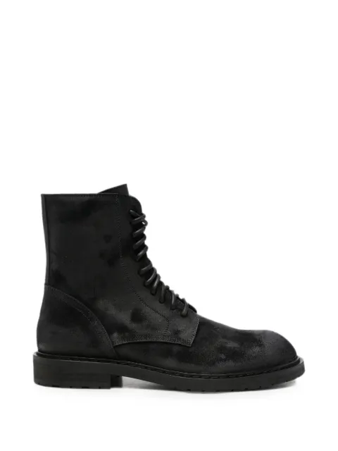 Ann Demeulemeester lace-up combat boots Black CO00MC01LT209