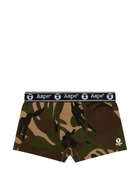 AAPE BY *A BATHING APE® Camo Moonface boxer shorts Green AAPUWM5240XXP