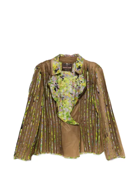 Roberto Cavalli Vintage 2000s floral-print jacket Brown RC950CDS