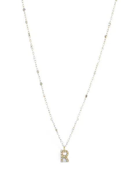 Gigi Clozeau Initial-pendant diamond necklace Gold B1LE00J49