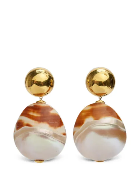 Lizzie Fortunato Pearl Tigre Rodan earrings Gold SS26E007