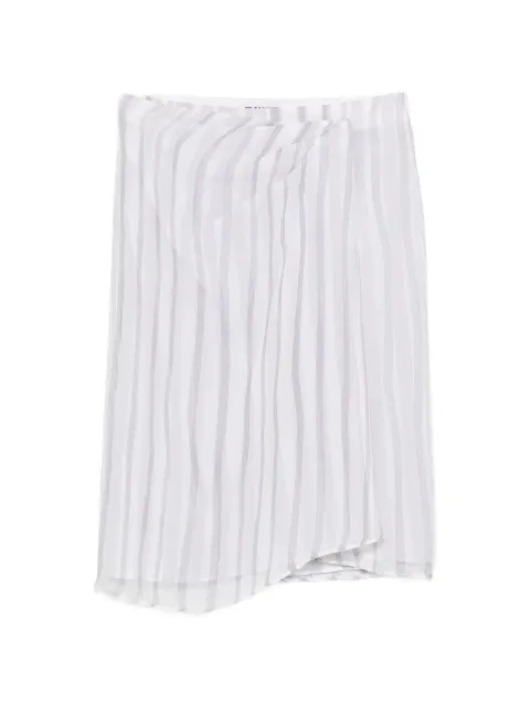 Jil Sander Pre-Owned 2000s striped midi skirt White JS250CDR