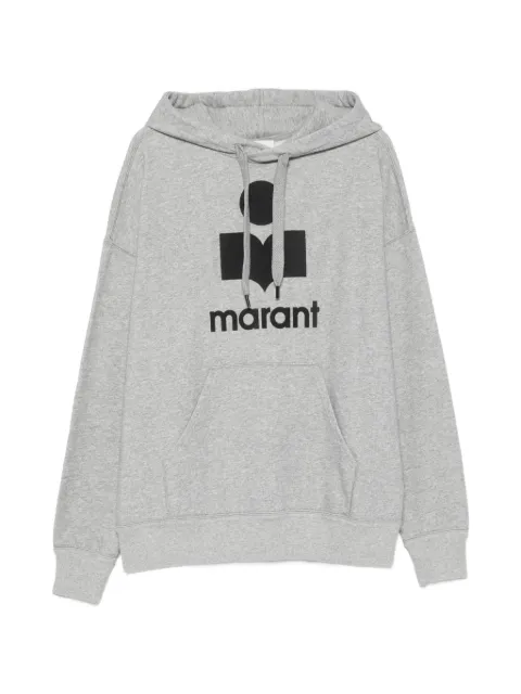 MARANT Miley logo-print drawstring hoodie Grey SW0027HAB1M18H