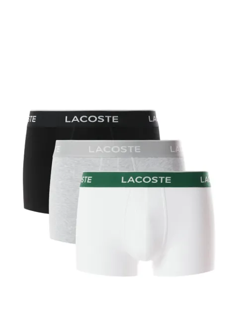 Lacoste logo-waistband boxers (set of three) White 5H1300
