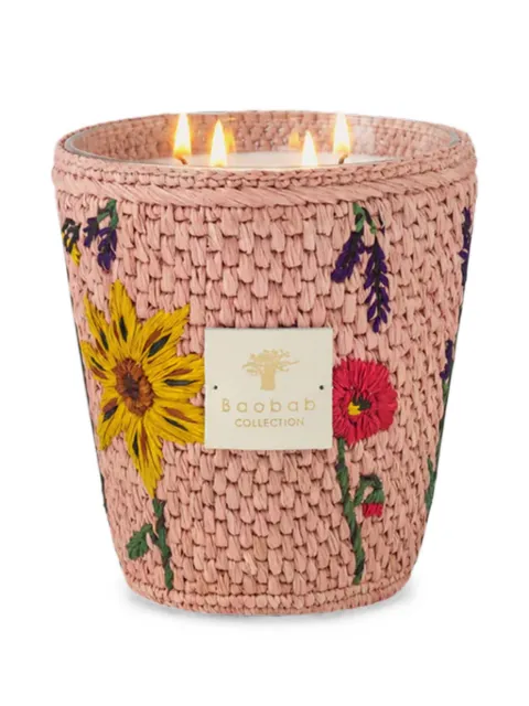 Baobab Collection Vony Kopelika floral-embroidered scented candle (16cm) Neutrals MAX16VKOP