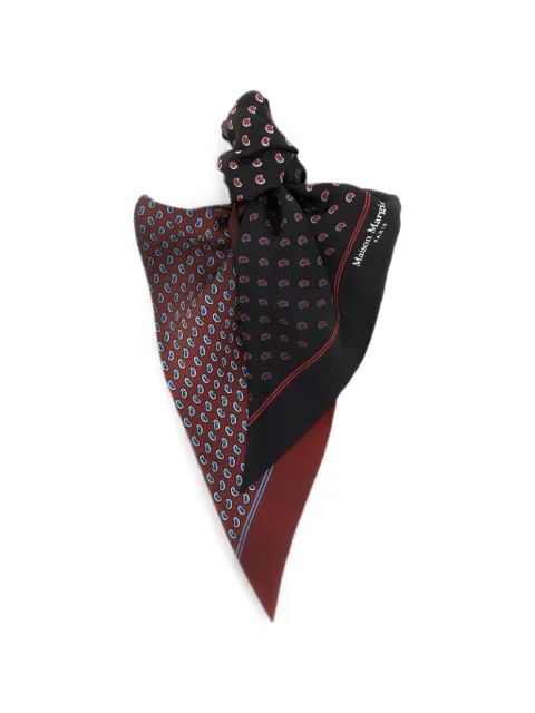 Maison Margiela micro-paisley double-sided scarf Red S50TE0125M36063