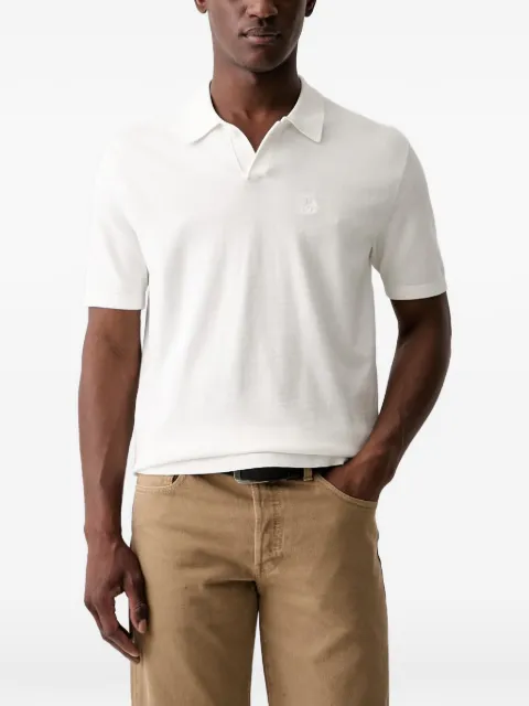 Marc O'Polo logo-embroidered short-sleeve polo shirt White 5000014222