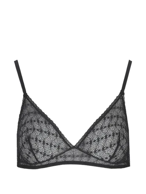 Laura Urbinati geometric-lace bra Black I3R05RR