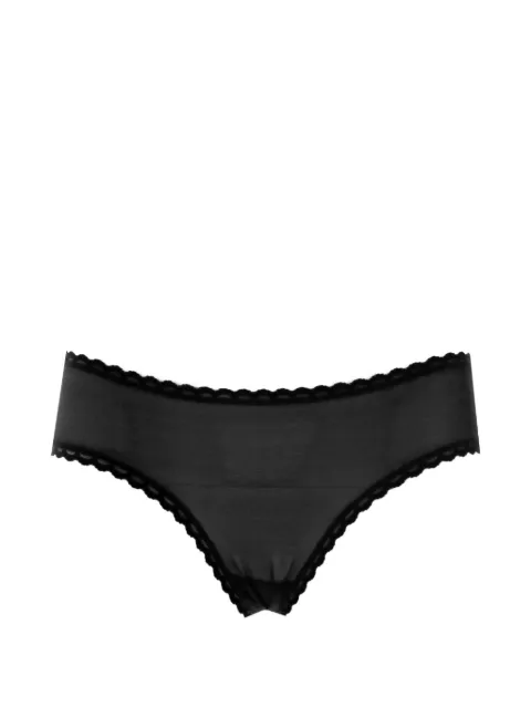 Laura Urbinati tulle scalloped-edge briefs Black I2S03RZ