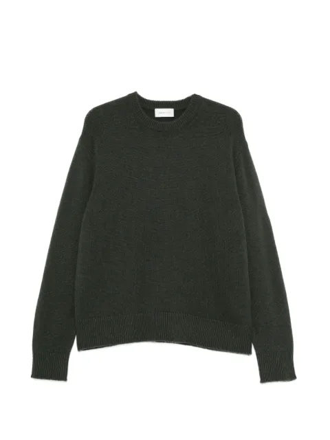 Diana Studio ribbed-trim crew-neck sweater Green FW27SIN83
