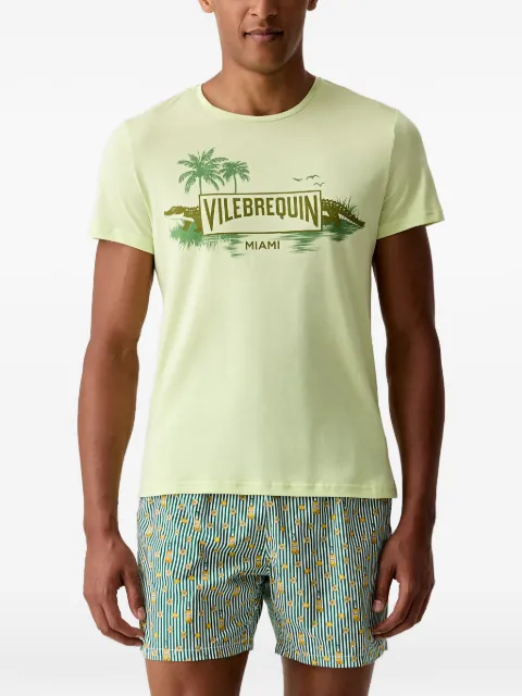 Vilebrequin Thom logo-print short-sleeve T-shirt Green THOEP300