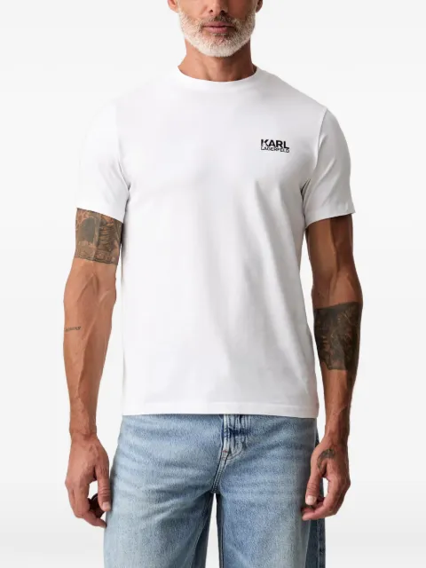 Karl Lagerfeld logo-print crew-neck T-shirt White 755781563235