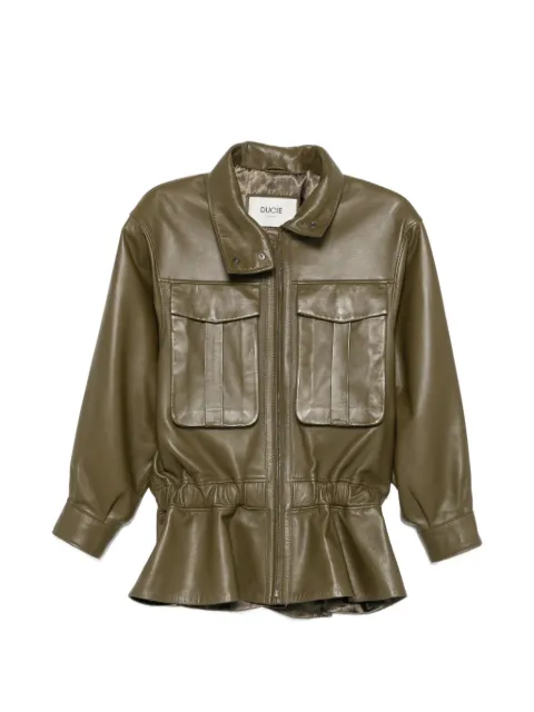 ducie Hope cinched-waist jacket Green HOPE