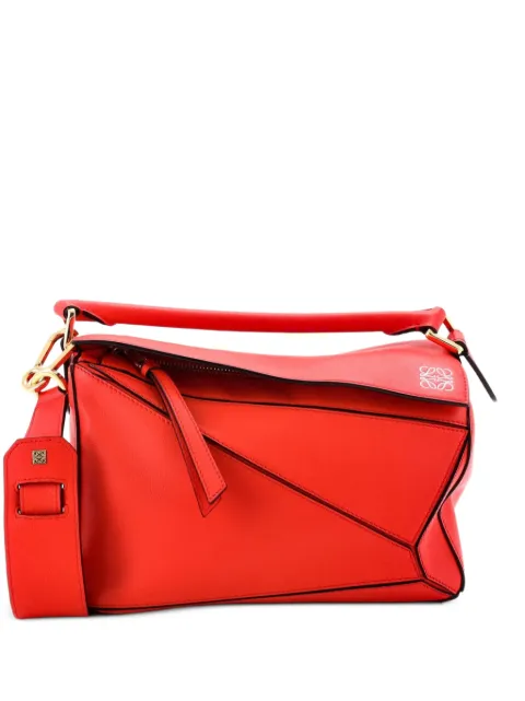 Loewe Pre-Owned Puzzle Bag Leather Small satchel Red LQ9WGV7R7M4GOUFK