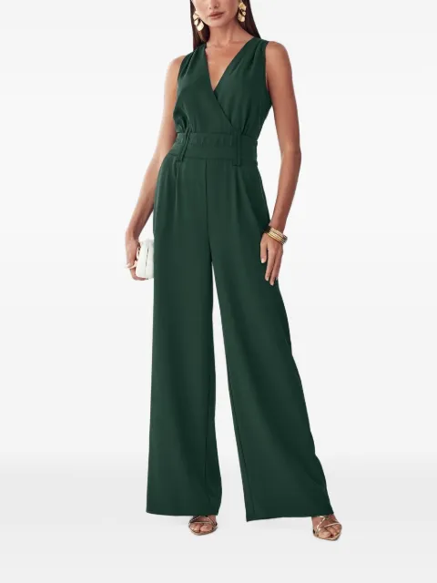 BWLDR Glade sleeveless wrap-front jumpsuit Green BW02913
