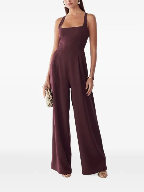 BWLDR square-neck jumpsuit Purple BW02737