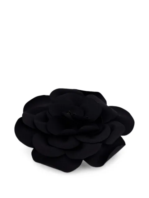 PAULA handmade flower brooch Black FW26FLOWER