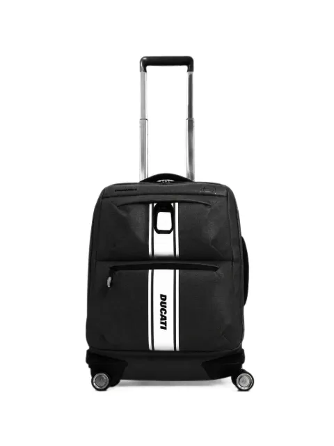 PIQUADRO x Ducati logo-print suitcase Black BV6377C2OWD