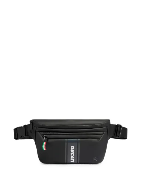 PIQUADRO x Ducati logo-print belt bag Black CA2174C2OWD