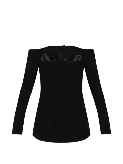 Florence & Fortitude Jordan cutout long-sleeve top Black TP017A70142