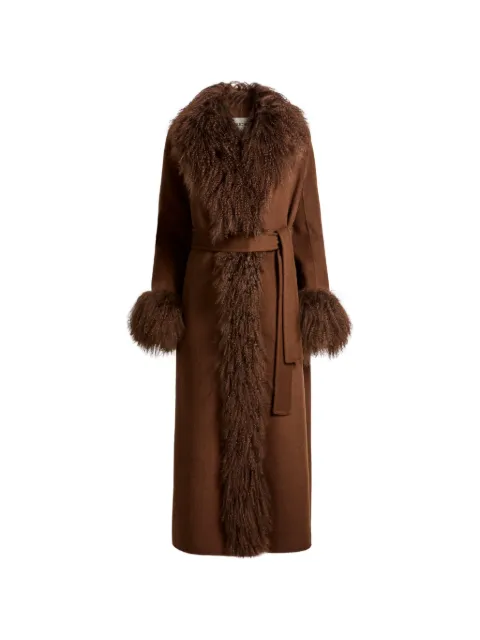 ducie Lola removable shearling coat Brown LOLA