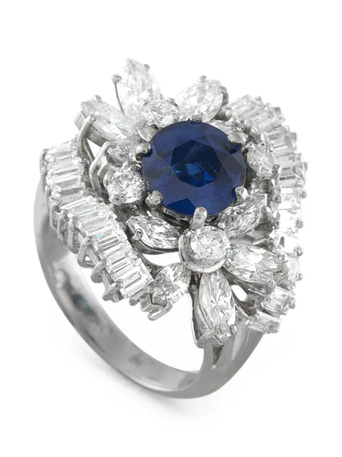 LB Exclusive sapphire and diamond ring Silver MF13062526