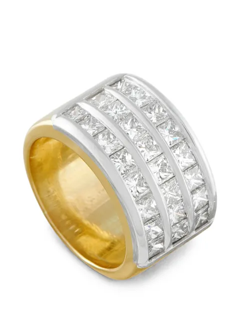 LB Exclusive diamond two-tone ring Gold MF02062526