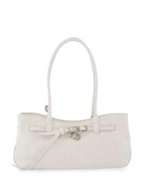 Marge Sherwood Grandma Used cracked leather shoulder bag White M26431SB10CKOW