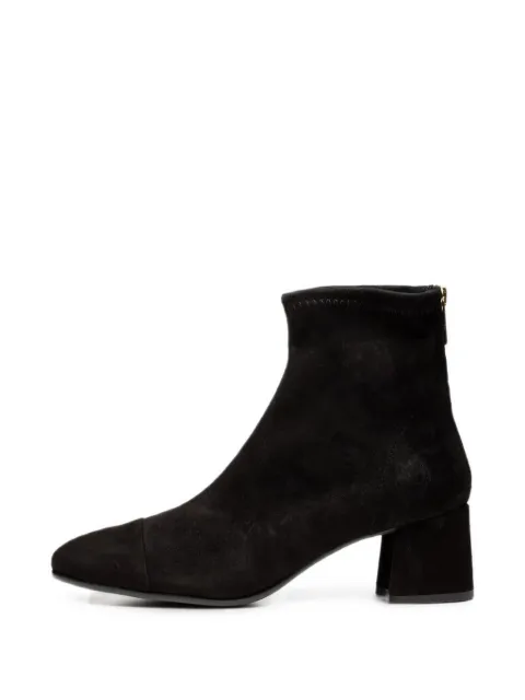 Poche Paris suede block-heel ankle boots Black FWDESIREE860250
