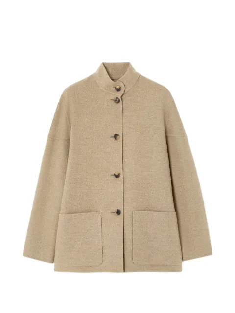 Loro Piana button-fastening cashmere coat Neutrals FAP6988D0RD