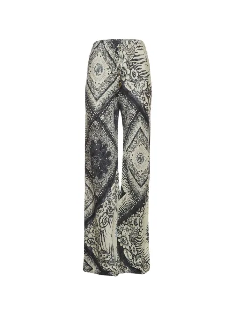 Roberto Cavalli Vintage bandana-print palazzo pants Blue 1376339